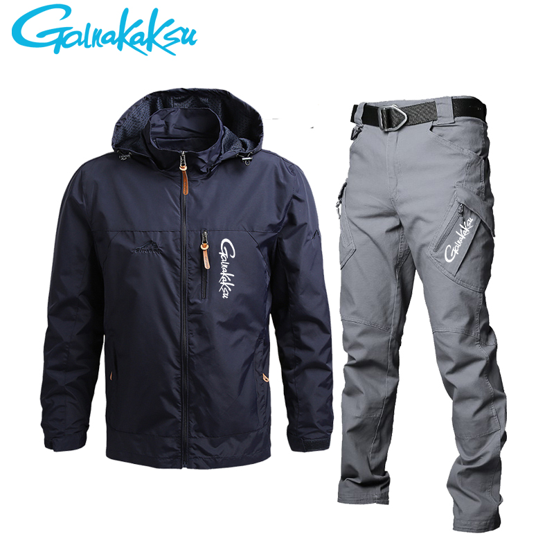 Fishing Jacket Waterproof - Men's Waterproof Hooded Jacket and Pants