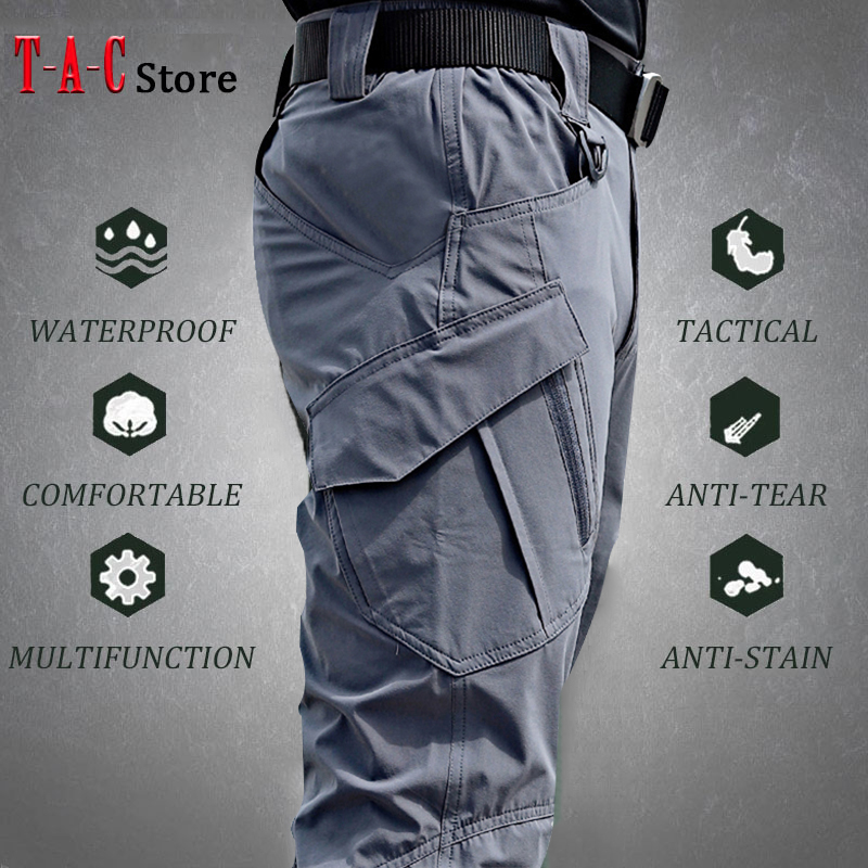 Fishing Pants Waterproof - Tactical Cargo Pants Men Outdoor Waterproof